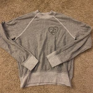 saturdays and sundays heart crewneck